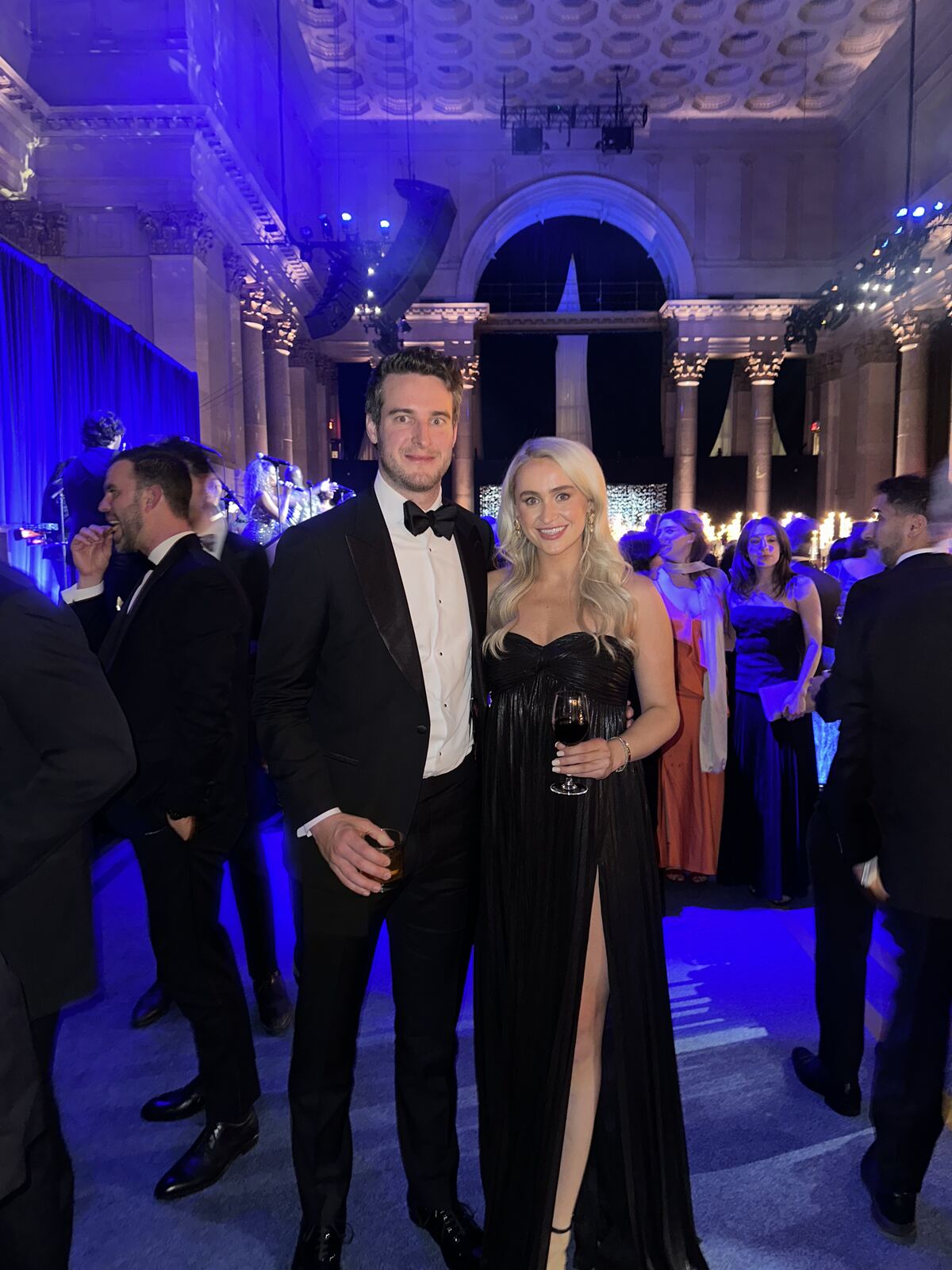 Hope and Patrick at a black-tie gala